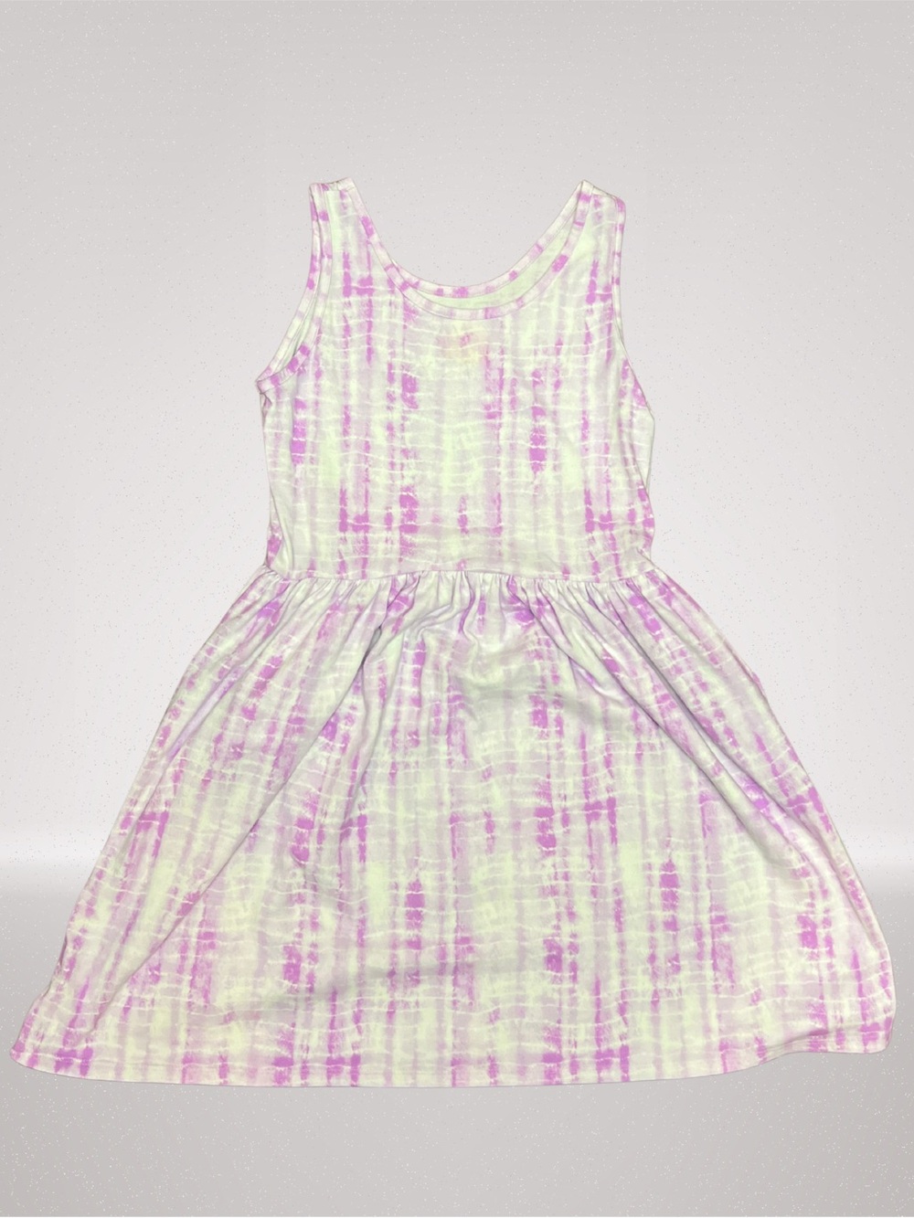 Cat & Jack Girls XL 14 Purple Tie Dye Sleeveless Fit & Flare Dress